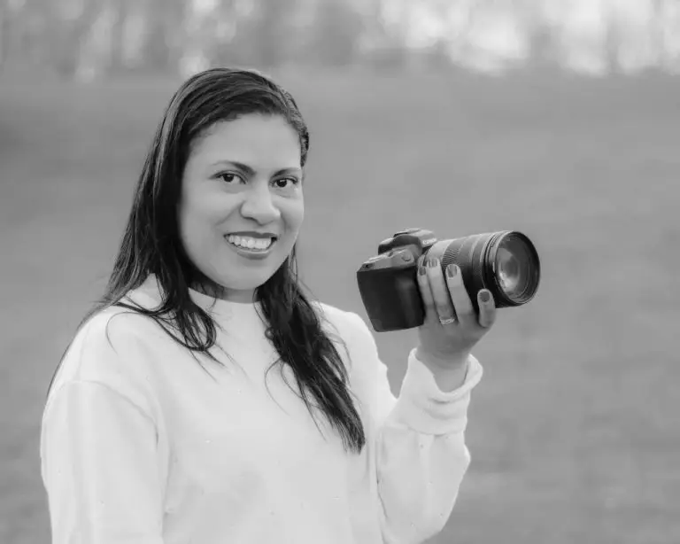 Merlin smiling with her camera